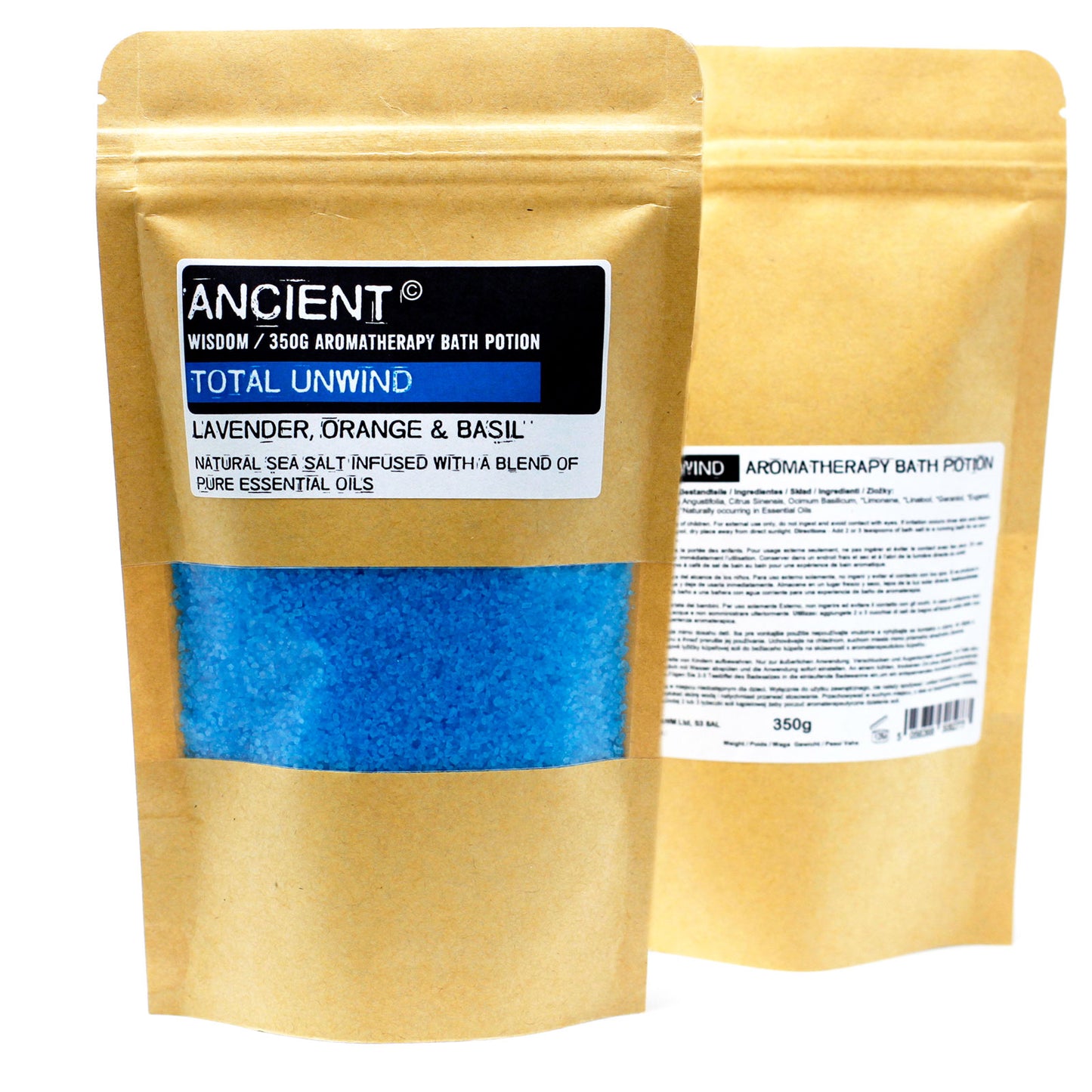 Aromatherapy Bath Potion in Kraft Bag - Total Unwind - 350 g