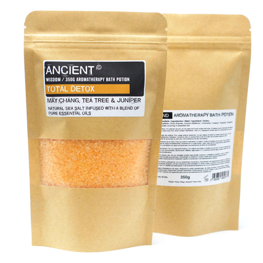 Aromatherapy Bath Potion in Kraft Bag - Total Detox - 350 g