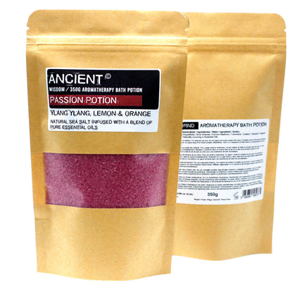 Aromatherapy Bath Potion in Kraft Bag - Passion - 350 g