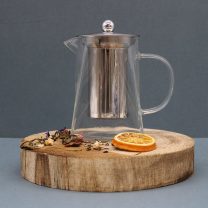 Glass Infuser Teapot - Tower Shape - 750 ml