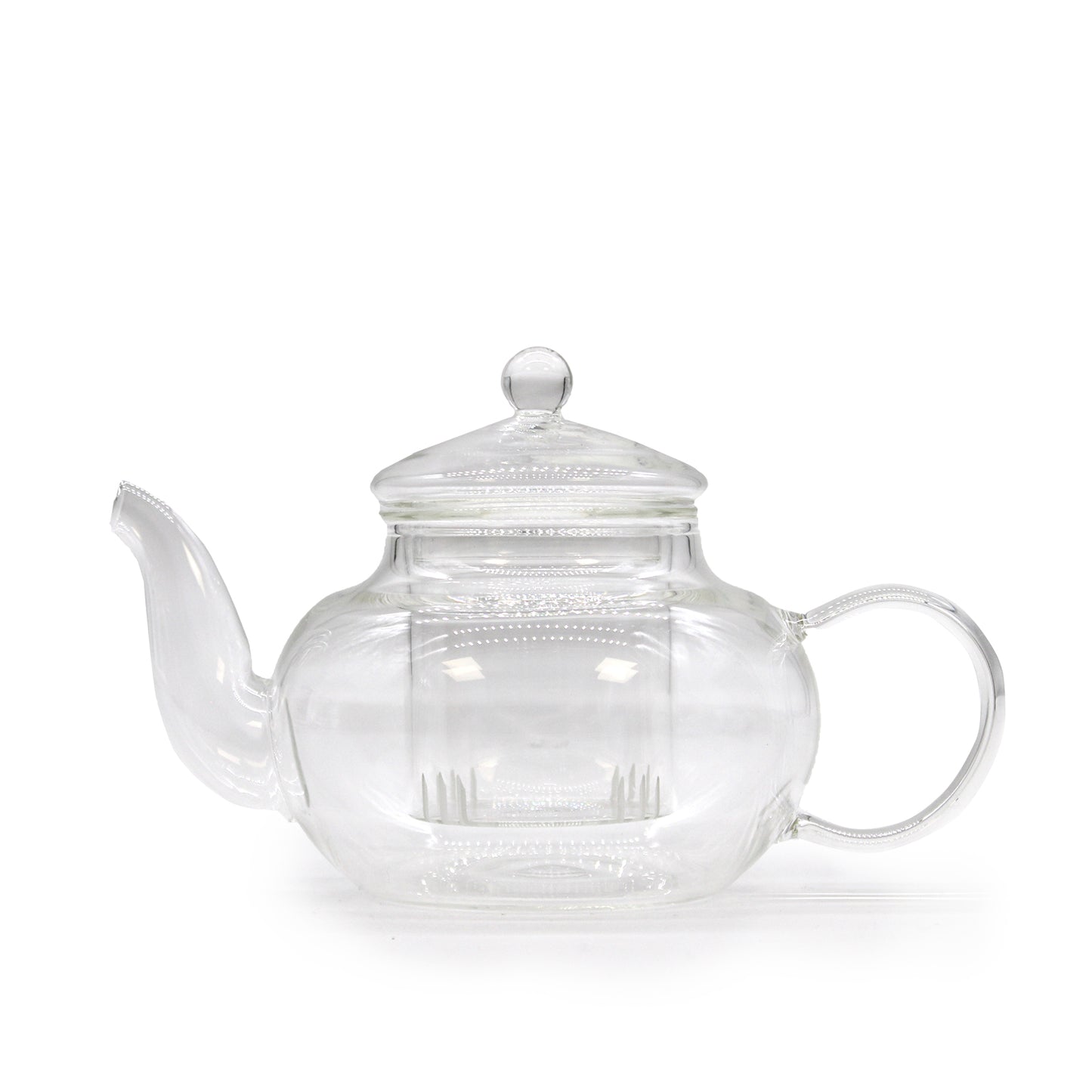 Glass Infuser Teapot - Round Pearl - 400 ml