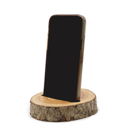 Phone Holder - Log - Slot - Natural - Small