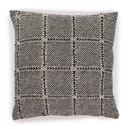 Classic Cushion Cover - Squares Grey - 40 x 40 cm