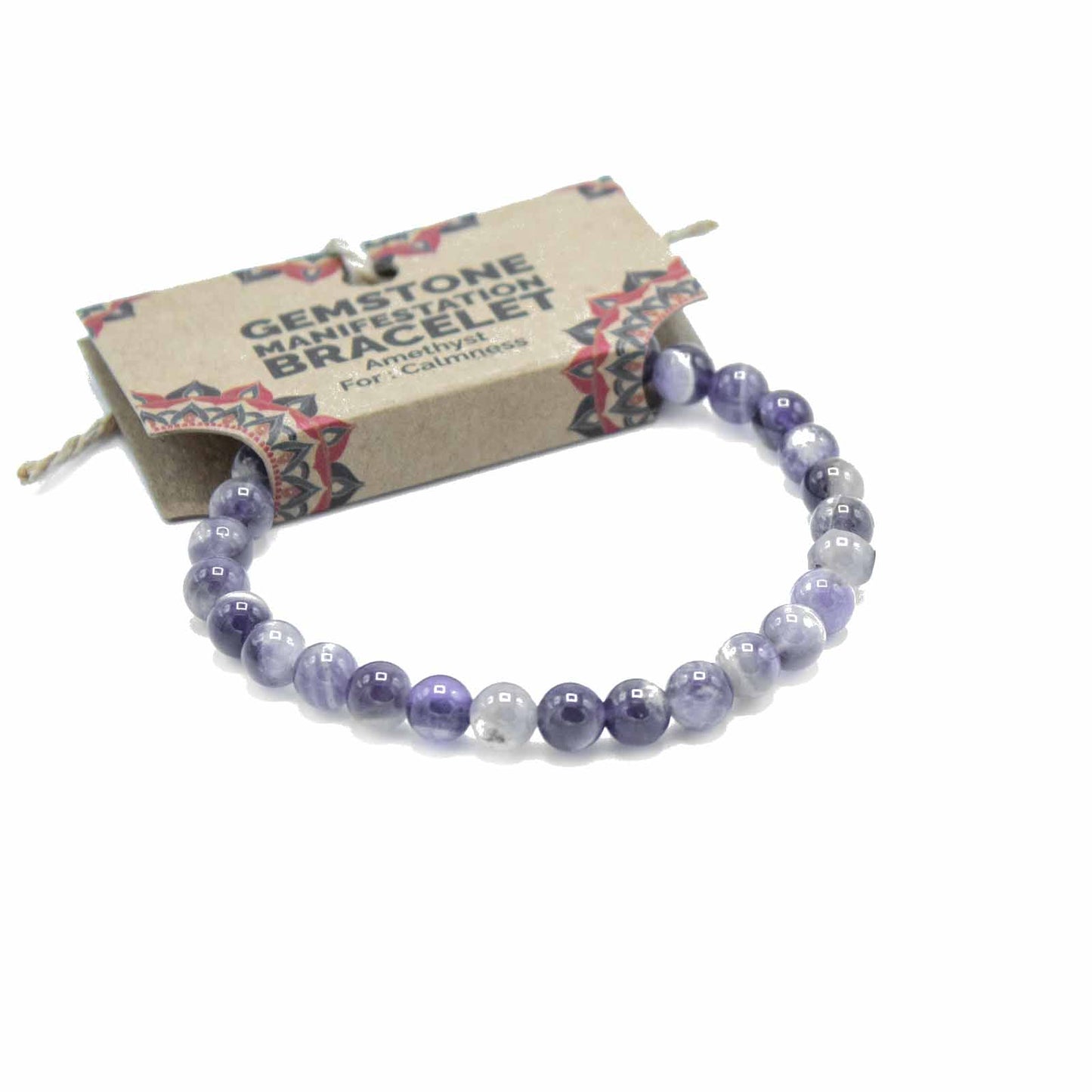 Gemstone Manifestation Bracelet - Amethyst - Calmness