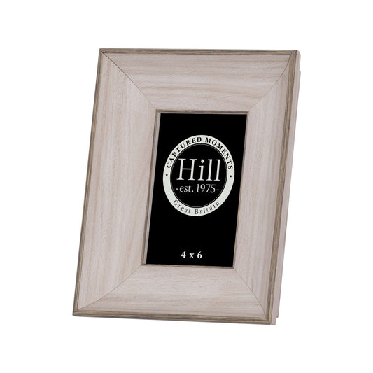 White Washed Wood Photo Frame - 4 x 6 inch