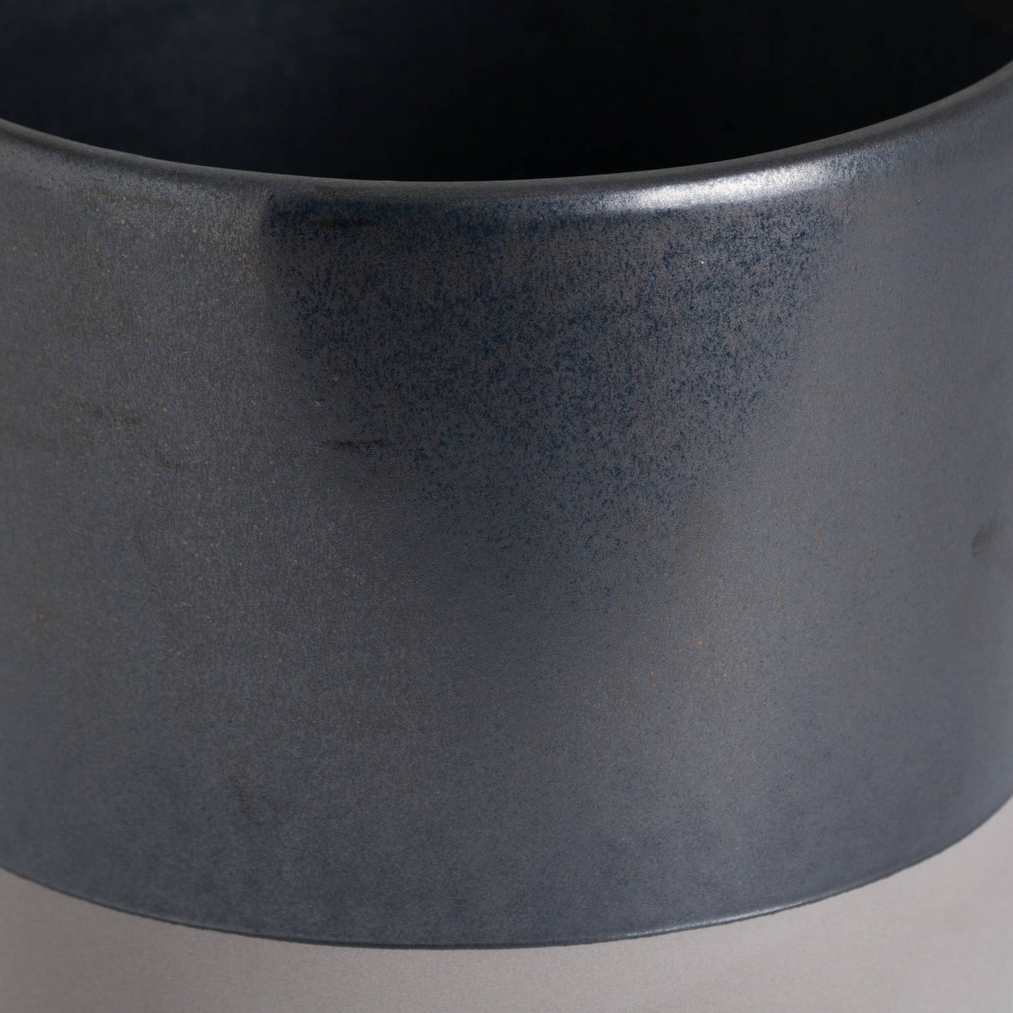 Metallic Grey Ceramic Planter - Large