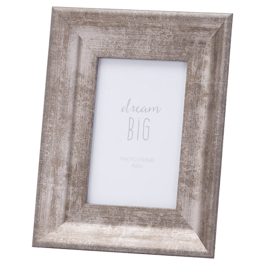 Convex Matt Silver Frame - 4 x6 inch