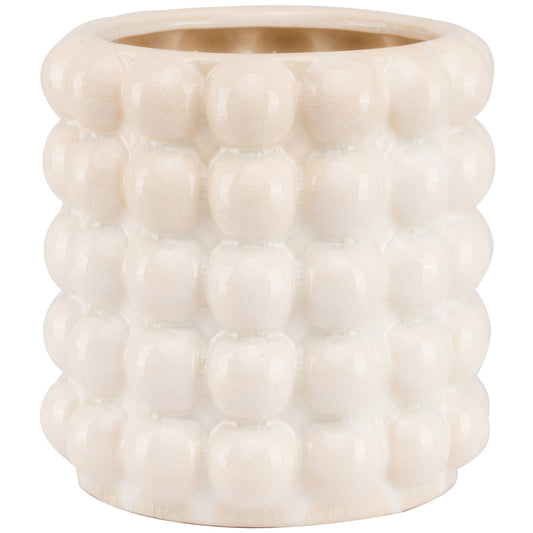 Seville Collection Cream Bubble Planter - Large