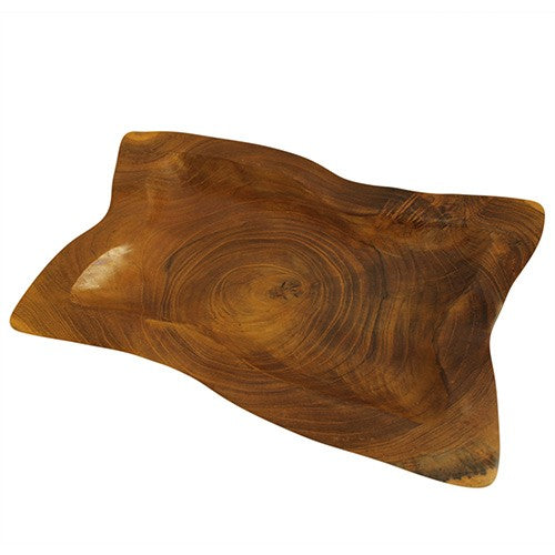 Teak Square Plate - 20 cm